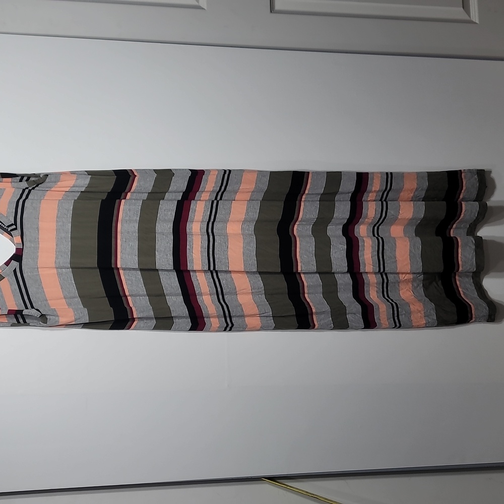 Love & Legend Multicolor Striped Tank Top Side Slit Maxi Dress - Picture 2 of 7